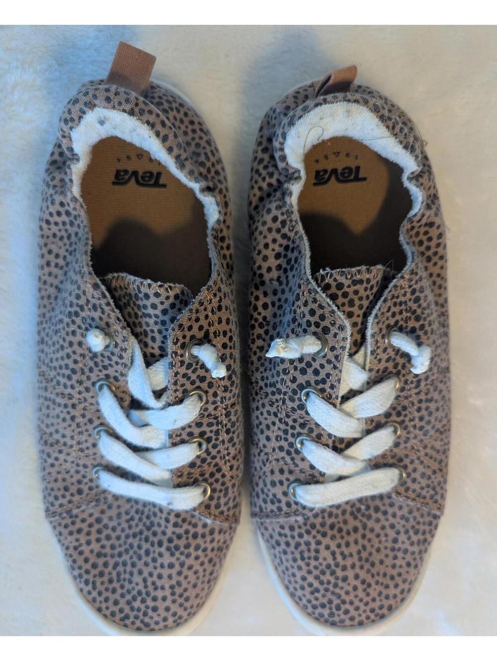 Teva Leopard Print Slip Ons Men10, Women8